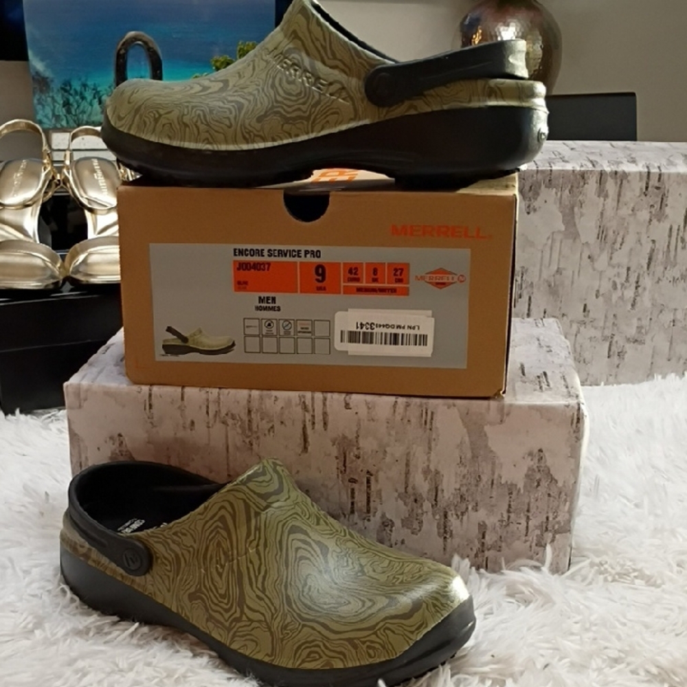 Merrell Pro Encore Service Pro Men's Sz 9 Women's  11 Shoes Clogs New 🆕